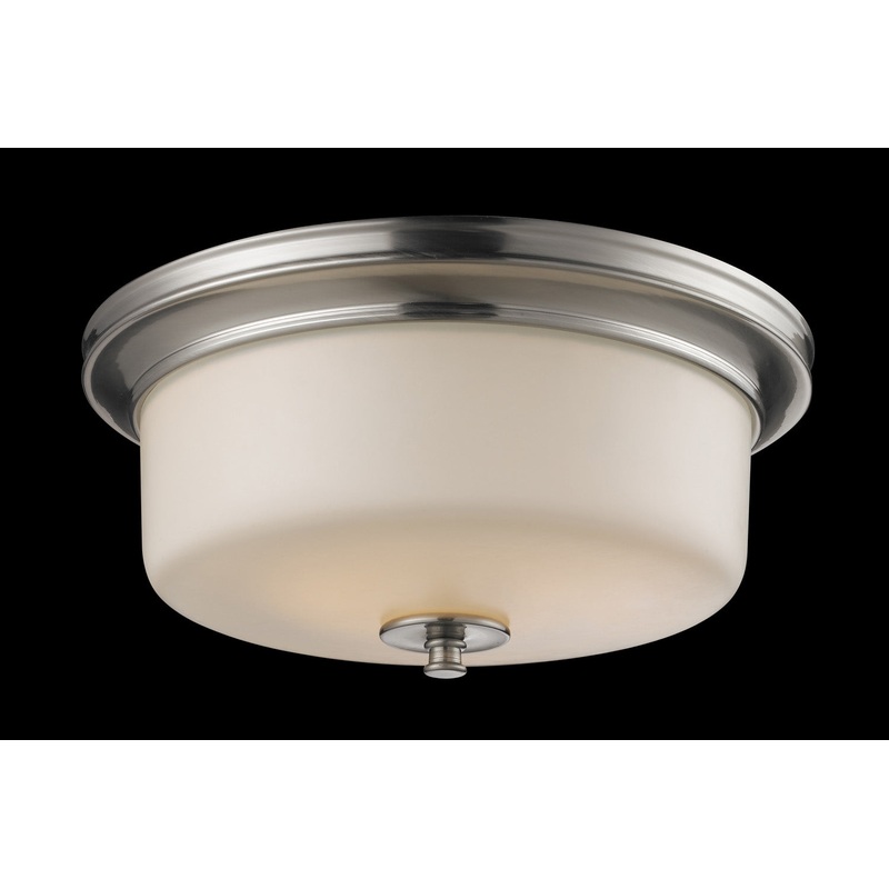 Z-Lite 2102F3 Cannondale Three Light Flush Mount, Brushed Nickel