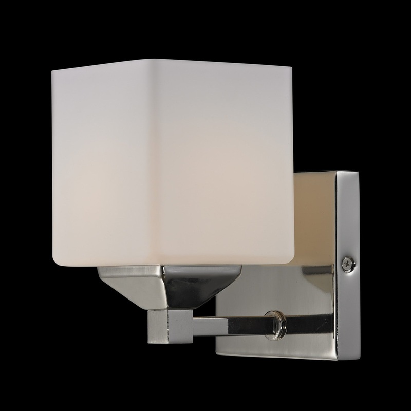 Z-Lite 2105-1V Quube One Light Vanity, Chrome