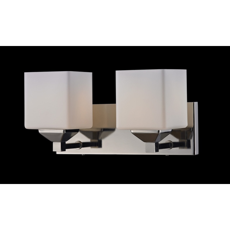 Z-Lite 2105-2V Quube Two Light Vanity, Chrome