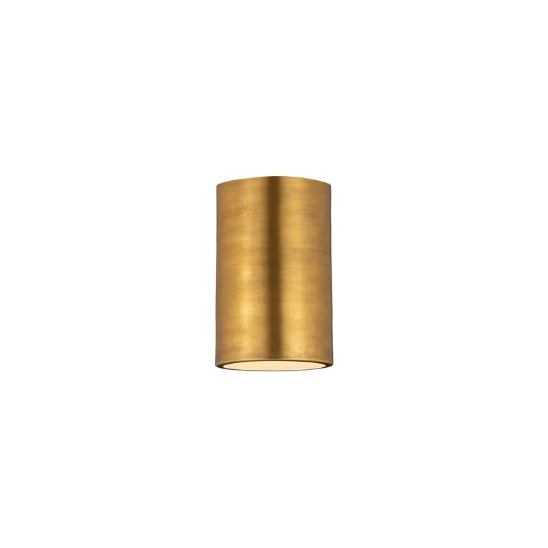 Z-Lite 2302F1-RB Harley One Light Flush Mount, Rubbed Brass