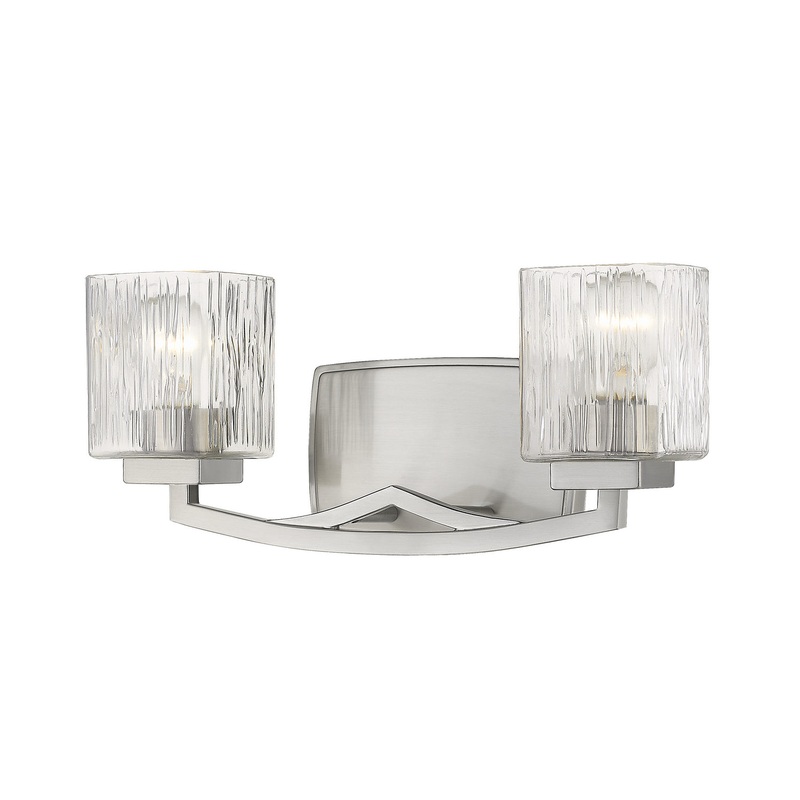 Z-Lite 1929-2V-BN Zaid Two Light Vanity, Brushed Nickel