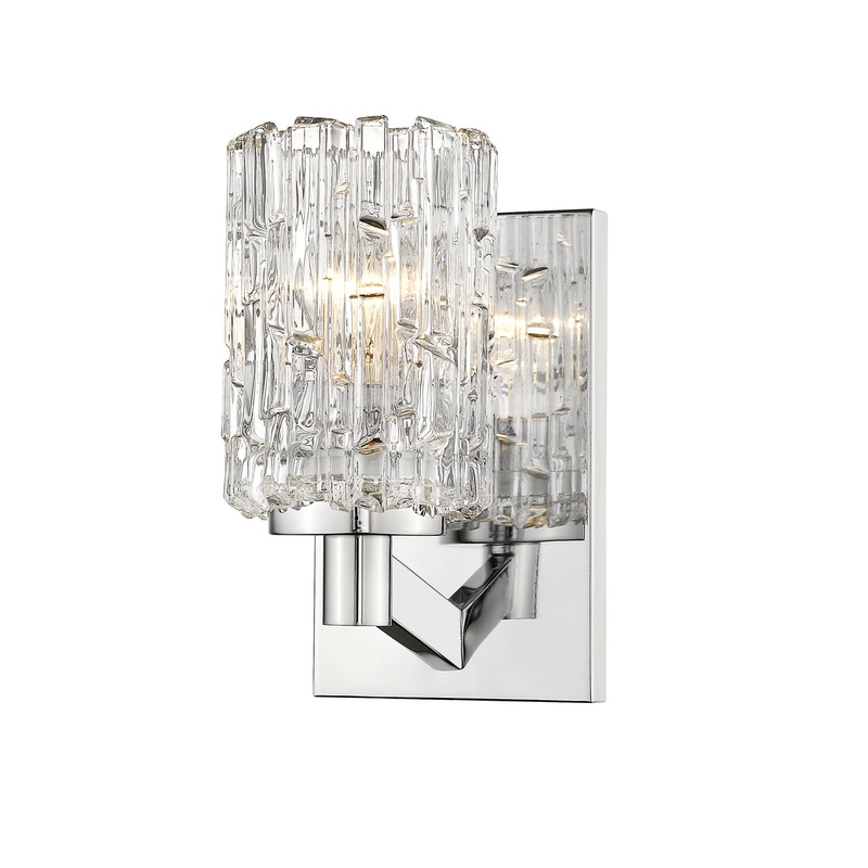 Z-Lite 1931-1S-CH Aubrey One Light Wall Sconce, Chrome