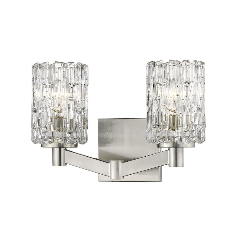 Z-Lite 1931-2V-BN Aubrey Two Light Vanity, Brushed Nickel