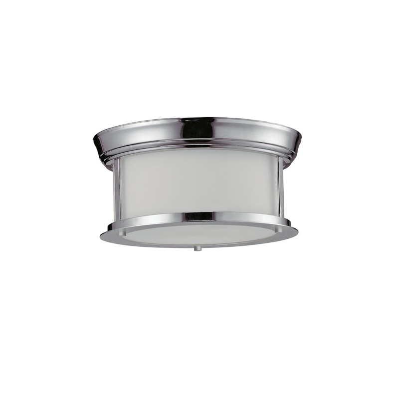 Z-Lite 2003F10-CH Sonna Two Light Flush Mount, Chrome