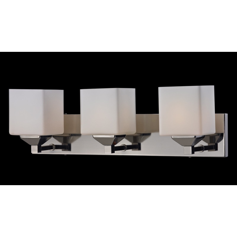 Z-Lite 2105-3V Quube Three Light Vanity, Chrome