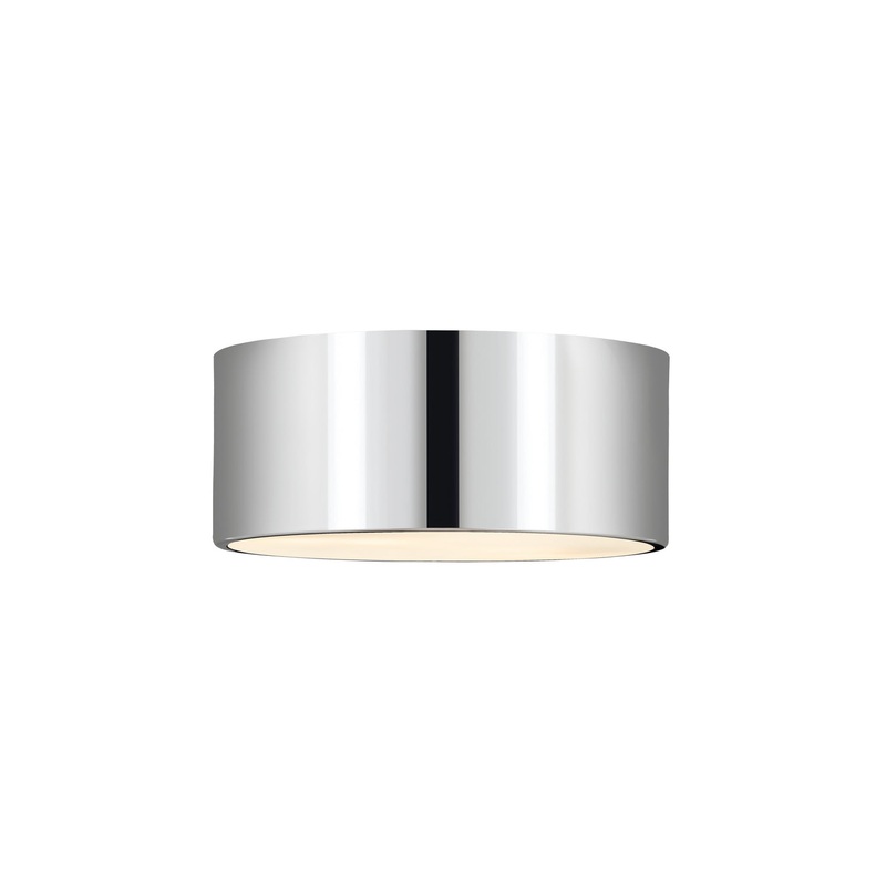 Z-Lite 2302F2-CH Harley Two Light Flush Mount, Chrome