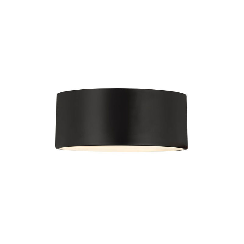 Z-Lite 2302F2-MB Harley Two Light Flush Mount, Matte Black