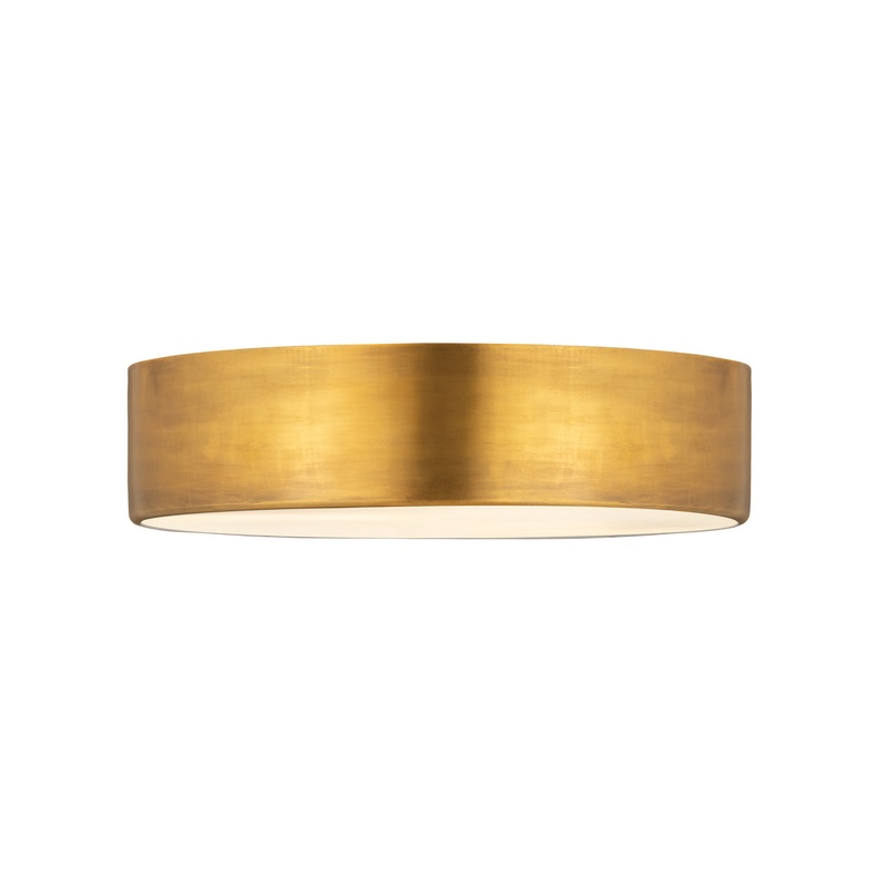 Z-Lite 2302F4-RB Harley Four Light Flush Mount, Rubbed Brass
