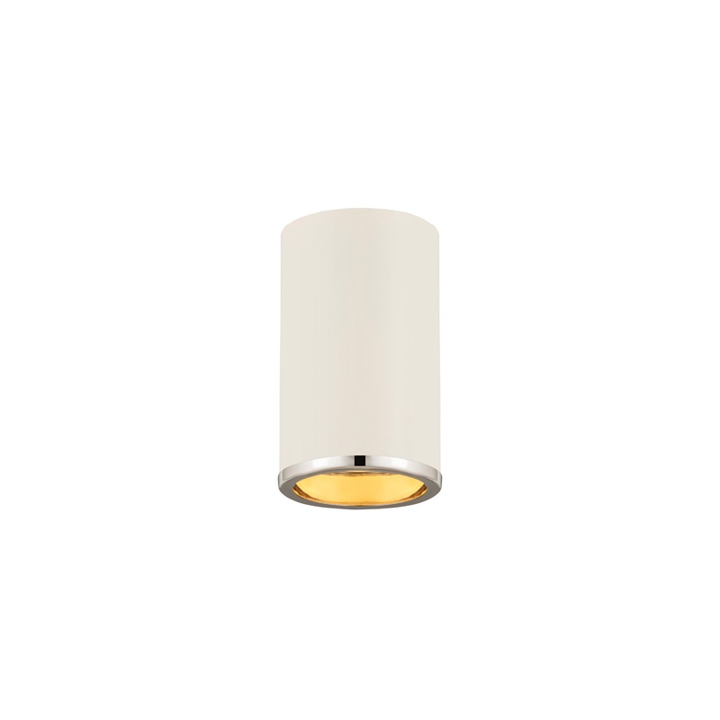 Z-Lite 2303F1-MW-CH Arlo One Light Flush Mount, Matte White / Chrome