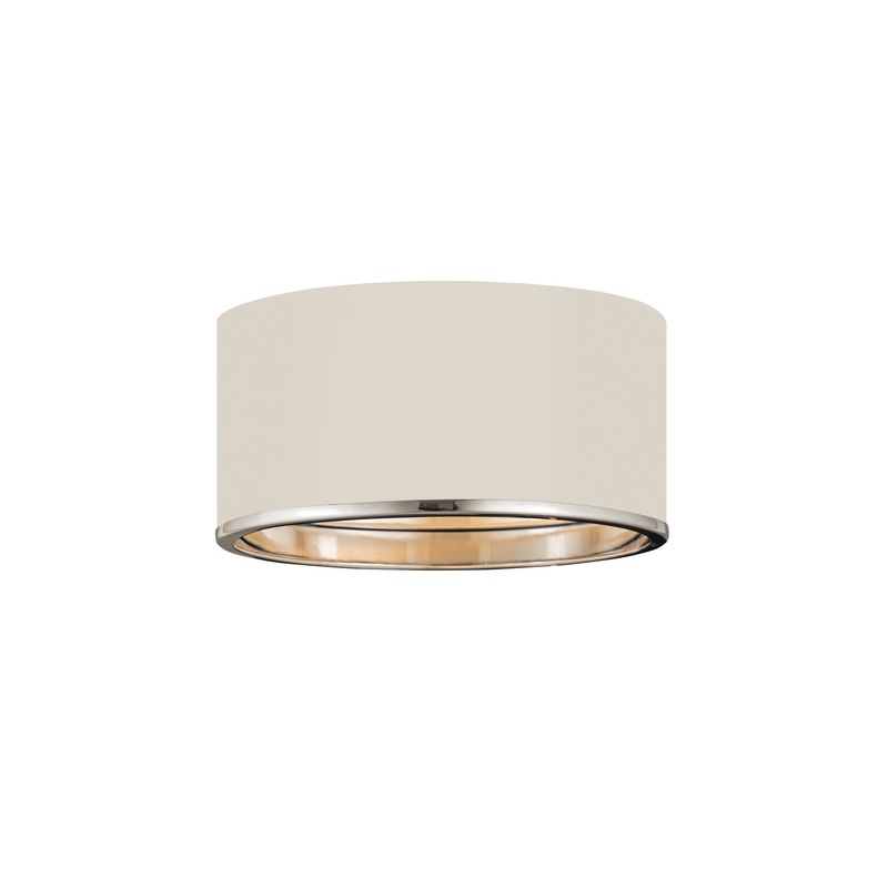 Z-Lite 2303F2-MW-CH Arlo Two Light Flush Mount, Matte White / Chrome