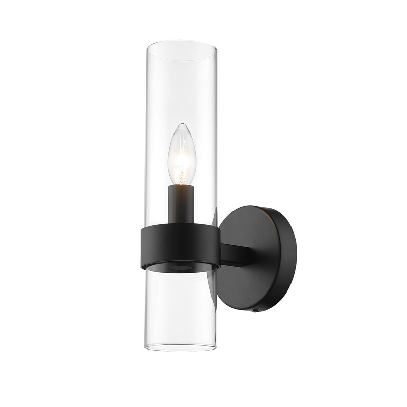 Z-Lite 4008-1S-MB Datus One Light Wall Sconce, Matte Black