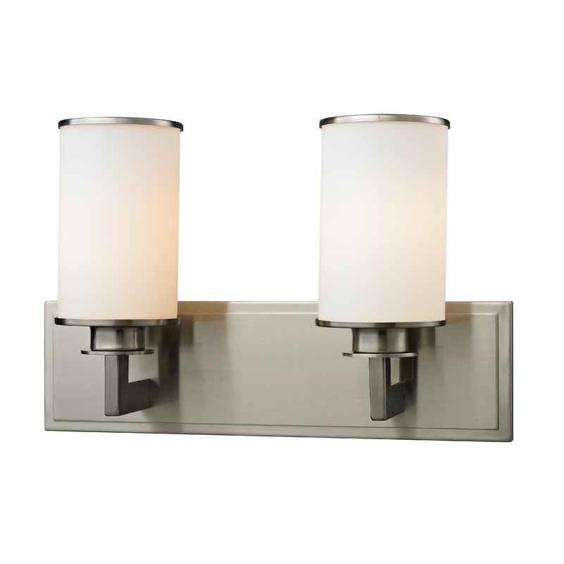 Z-Lite 412-2V Savannah Two Light Vanity, Brushed Nickel