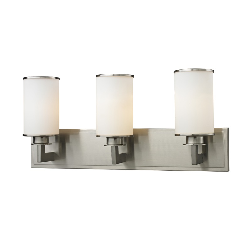 Z-Lite 412-3V Savannah Three Light Vanity, Brushed Nickel