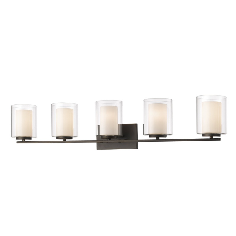 Z-Lite 426-5V-OB Willow Five Light Vanity, Olde Bronze