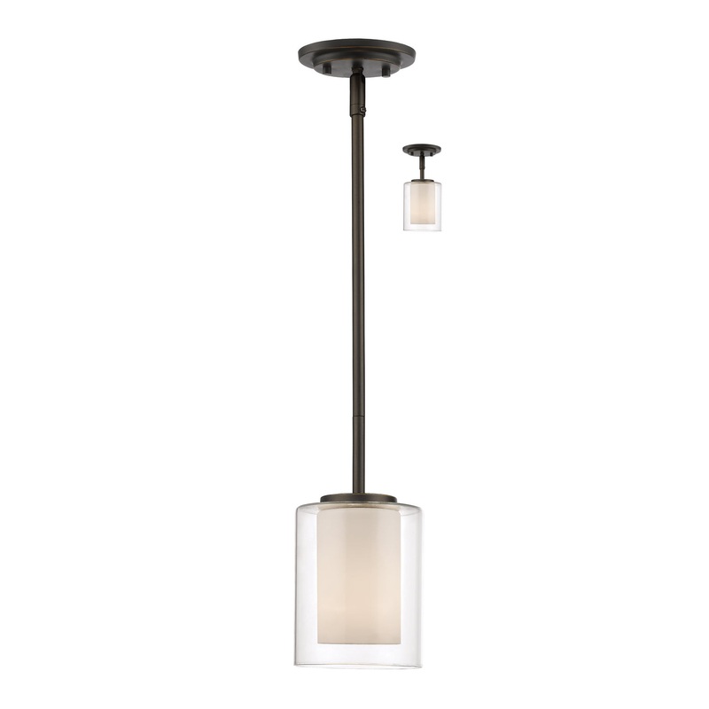 Z-Lite 426MP-OB Willow One Light Mini Pendant, Olde Bronze