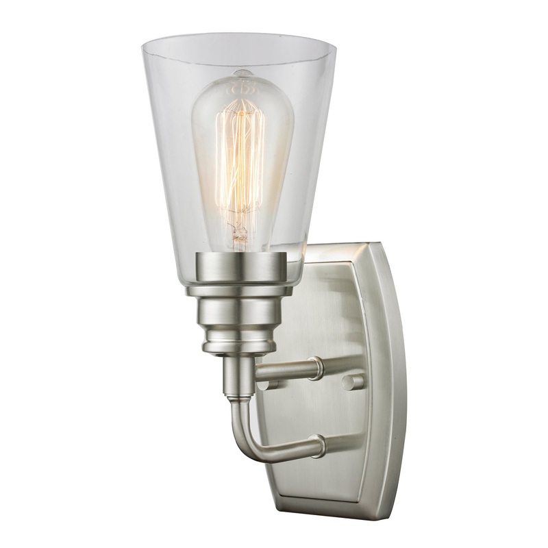 Z-Lite 428-1S-BN Annora One Light Wall Sconce, Brushed Nickel