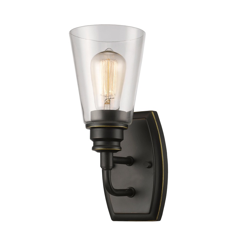 Z-Lite 428-1S-OB Annora One Light Wall Sconce, Olde Bronze