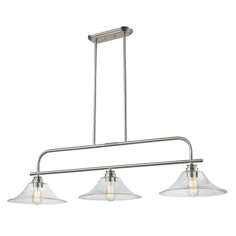 Z-Lite 428-3B-BN Annora Three Light Island Pendant, Brushed Nickel