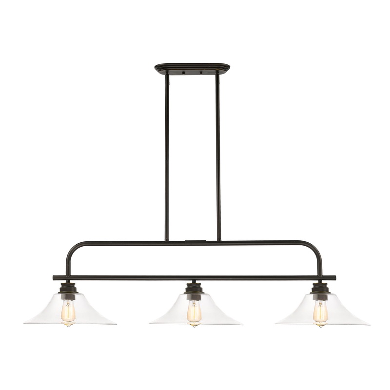 Z-Lite 428-3B-OB Annora Three Light Island Pendant, Olde Bronze