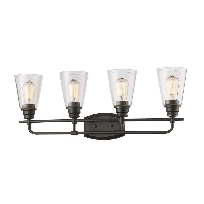 Z-Lite 428-4V-OB Annora Four Light Vanity, Olde Bronze