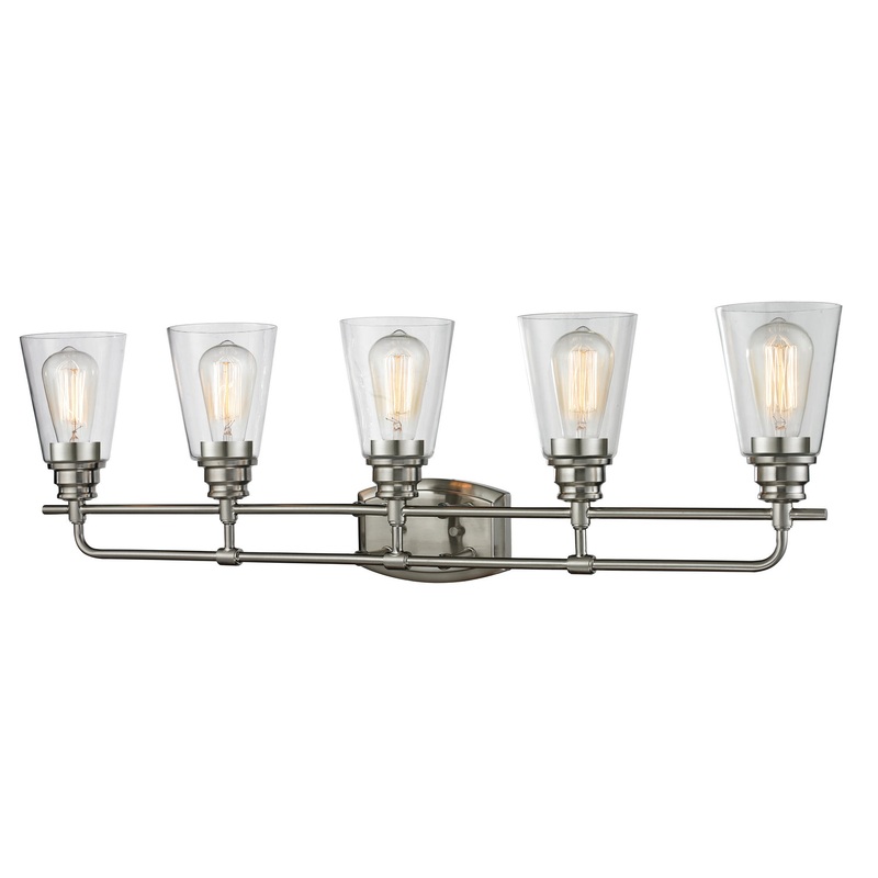 Z-Lite 428-5V-BN Annora Five Light Vanity, Brushed Nickel