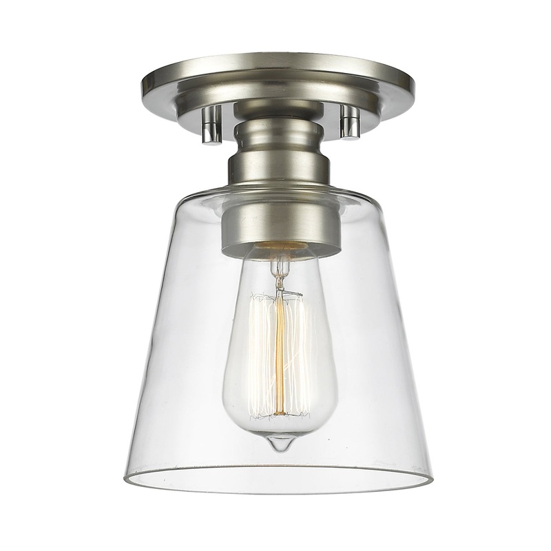 Z-Lite 428F1-BN Annora One Light Flush Mount, Brushed Nickel