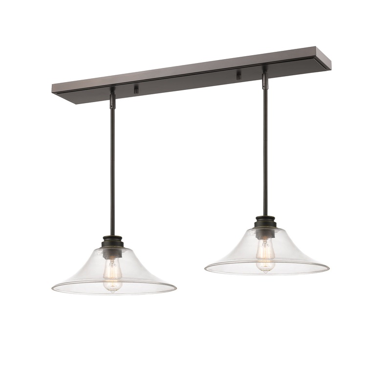 Z-Lite 428MP14-2OB Annora Two Light Island Pendant, Olde Bronze