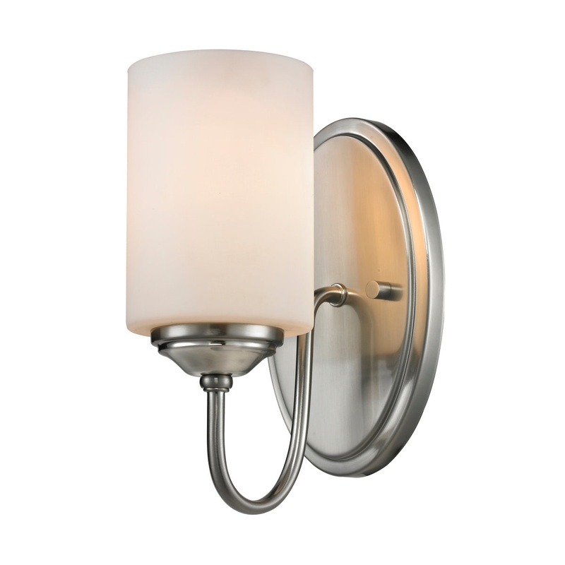 Z-Lite 434-1S-BN Cardinal One Light Wall Sconce, Brushed Nickel