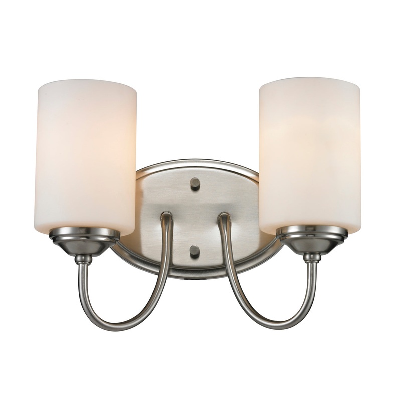 Z-Lite 434-2V-BN Cardinal Two Light Vanity, Brushed Nickel