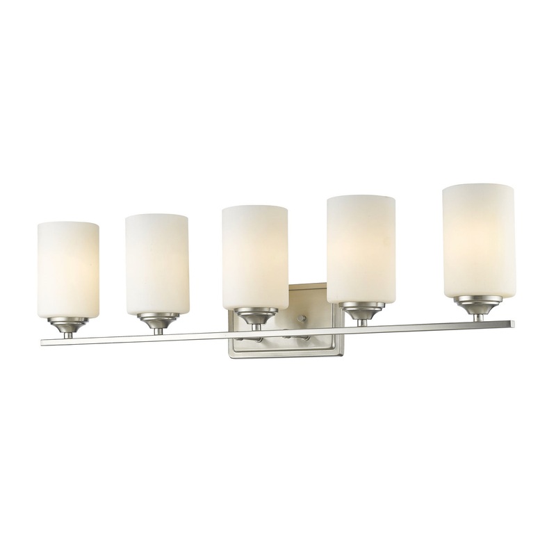 Z-Lite 435-5V-BN Bordeaux Five Light Vanity, Brushed Nickel