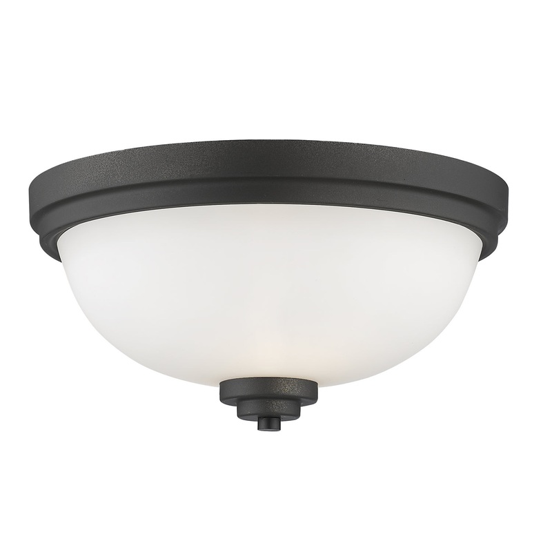 Z-Lite 443F2-BRZ Ashton Two Light Flush Mount, Bronze