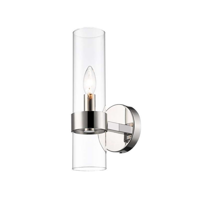 Z-Lite 4008-1S-PN Datus One Light Wall Sconce, Polished Nickel