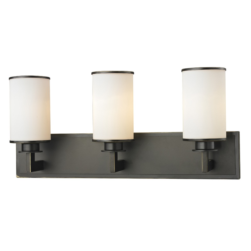 Z-Lite 413-3V Savannah Three Light Vanity, Olde Bronze