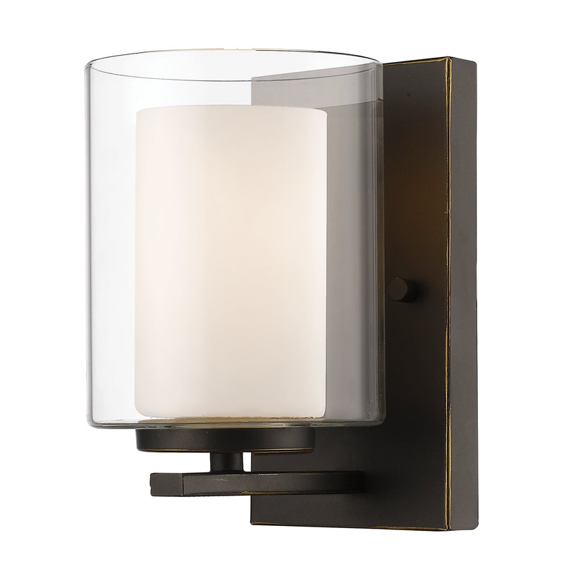 Z-Lite 426-1S-OB Willow One Light Wall Sconce, Olde Bronze