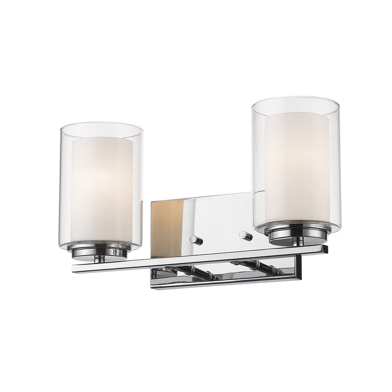 Z-Lite 426-2V-CH Willow Two Light Vanity, Chrome