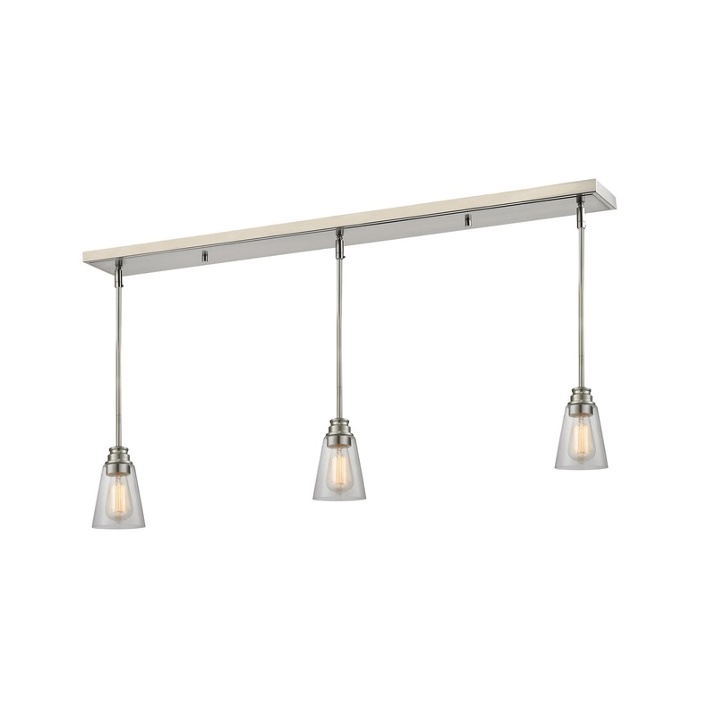 Z-Lite 428MP-3BN Annora Three Light Island Pendant, Brushed Nickel