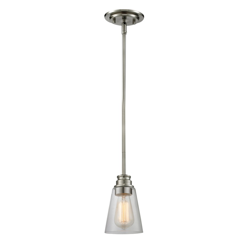 Z-Lite 428MP-BN Annora One Light Mini Pendant, Brushed Nickel