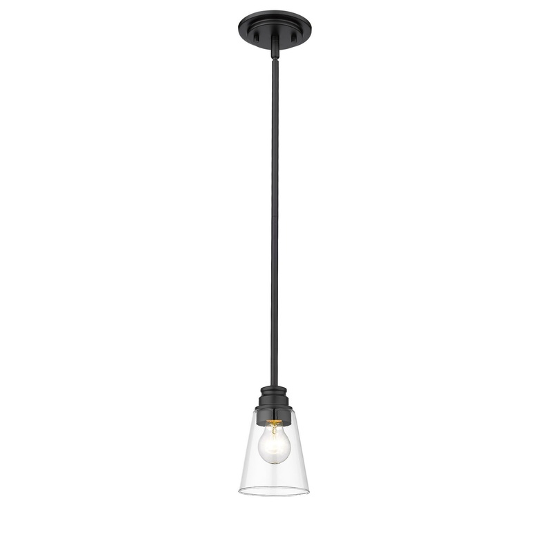 Z-Lite 428MP-MB Annora One Light Mini Pendant, Matte Black