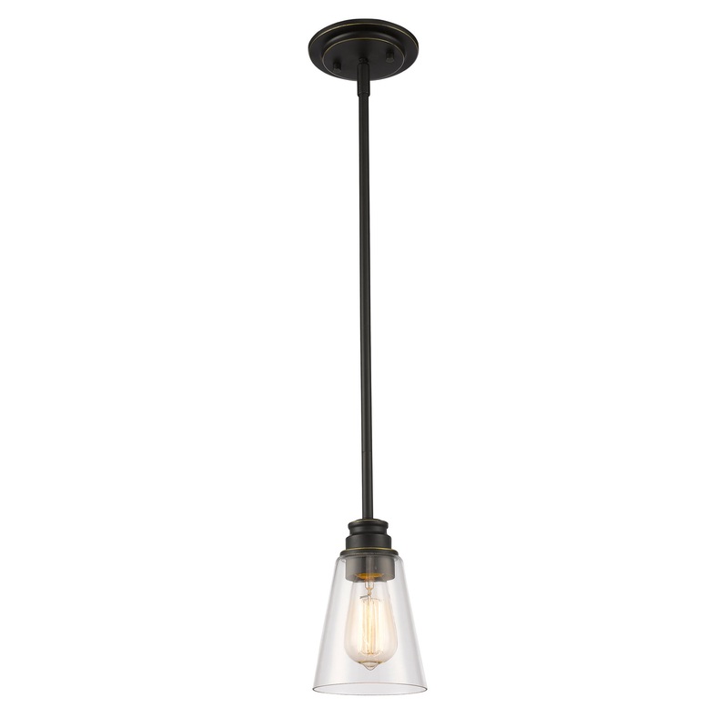 Z-Lite 428MP-OB Annora One Light Mini Pendant, Olde Bronze