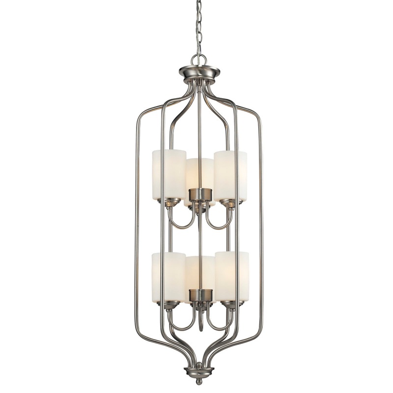Z-Lite 434-40-BN Cardinal Six Light Pendant, Brushed Nickel