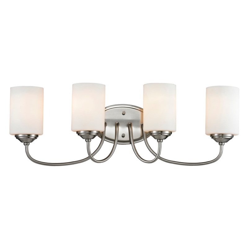 Z-Lite 434-4V-BN Cardinal Four Light Vanity, Brushed Nickel