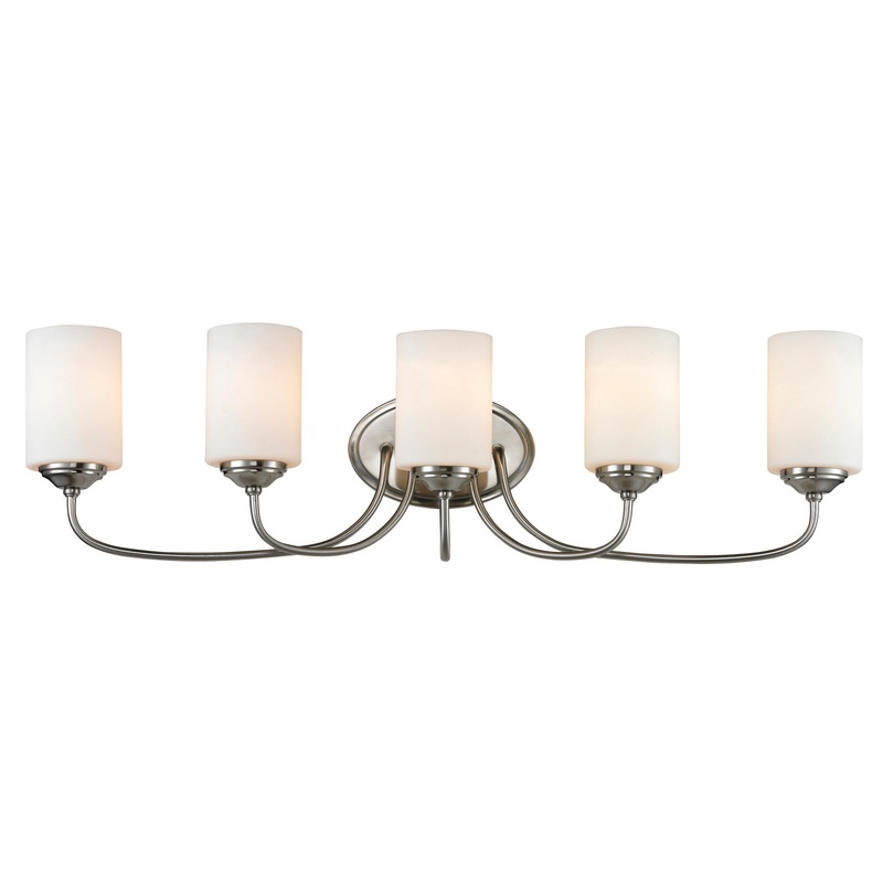Z-Lite 434-5V-BN Cardinal Five Light Vanity, Brushed Nickel