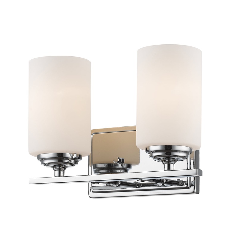 Z-Lite 435-2V-CH Bordeaux Two Light Vanity, Chrome