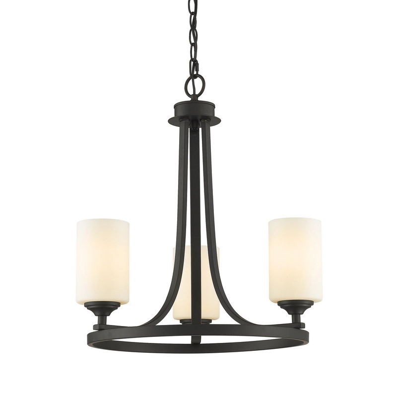 Z-Lite 435-3BRZ Bordeaux Three Light Chandelier, Bronze