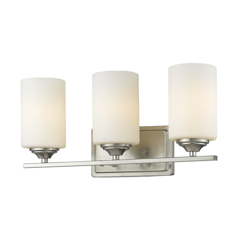 Z-Lite 435-3V-BN Bordeaux Three Light Vanity, Brushed Nickel