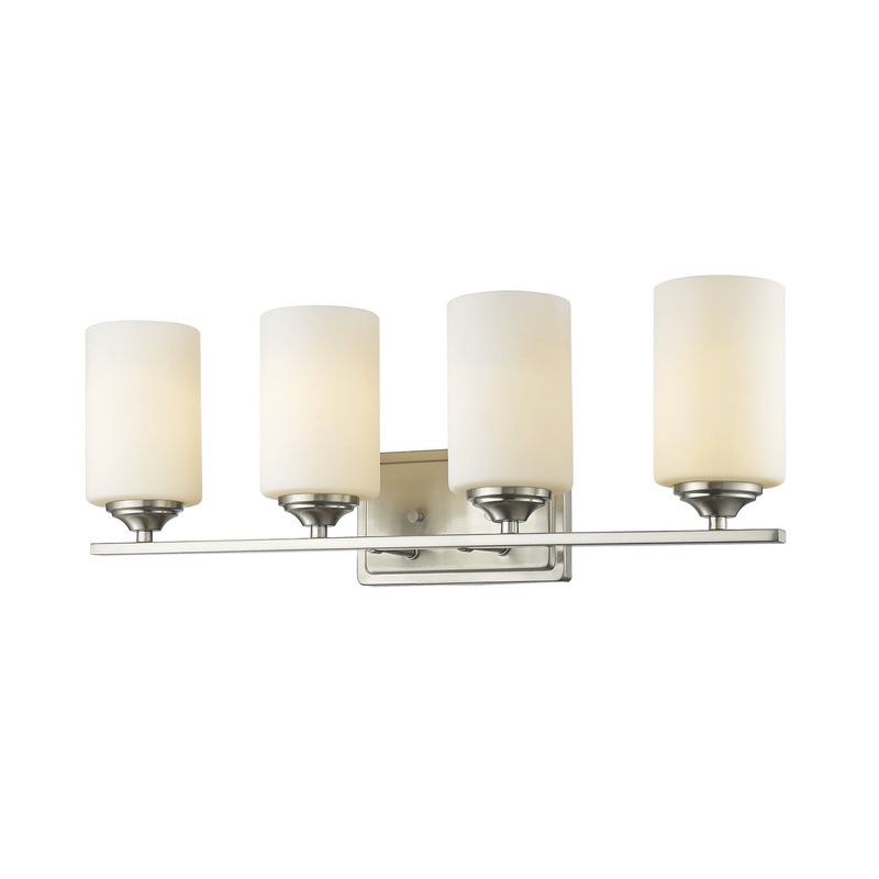 Z-Lite 435-4V-BN Bordeaux Four Light Vanity, Brushed Nickel