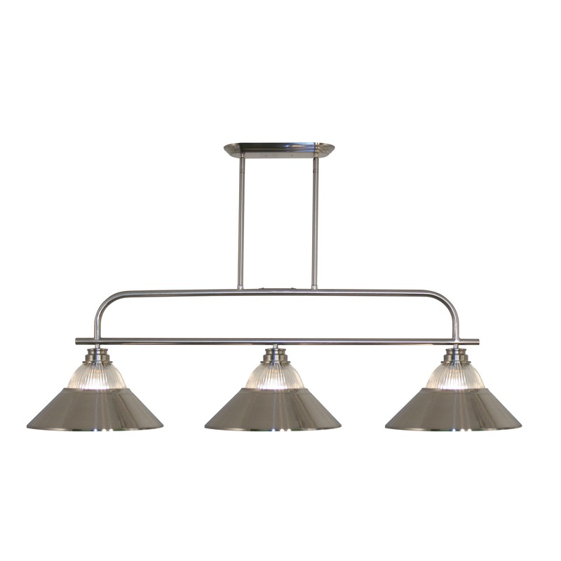 Z-Lite 437-3BN-RBN Annora Three Light Island Pendant, Brushed Nickel