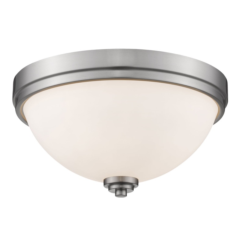 Z-Lite 443F2-BN Ashton Two Light Flush Mount, Brushed Nickel