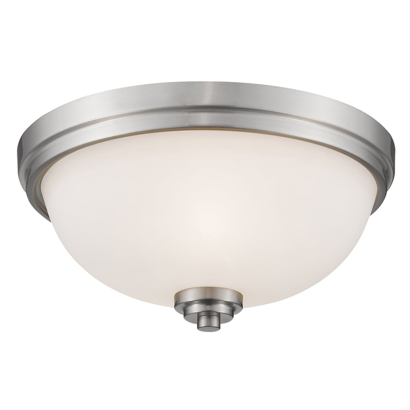 Z-Lite 443F3-BN Ashton Three Light Flush Mount, Brushed Nickel