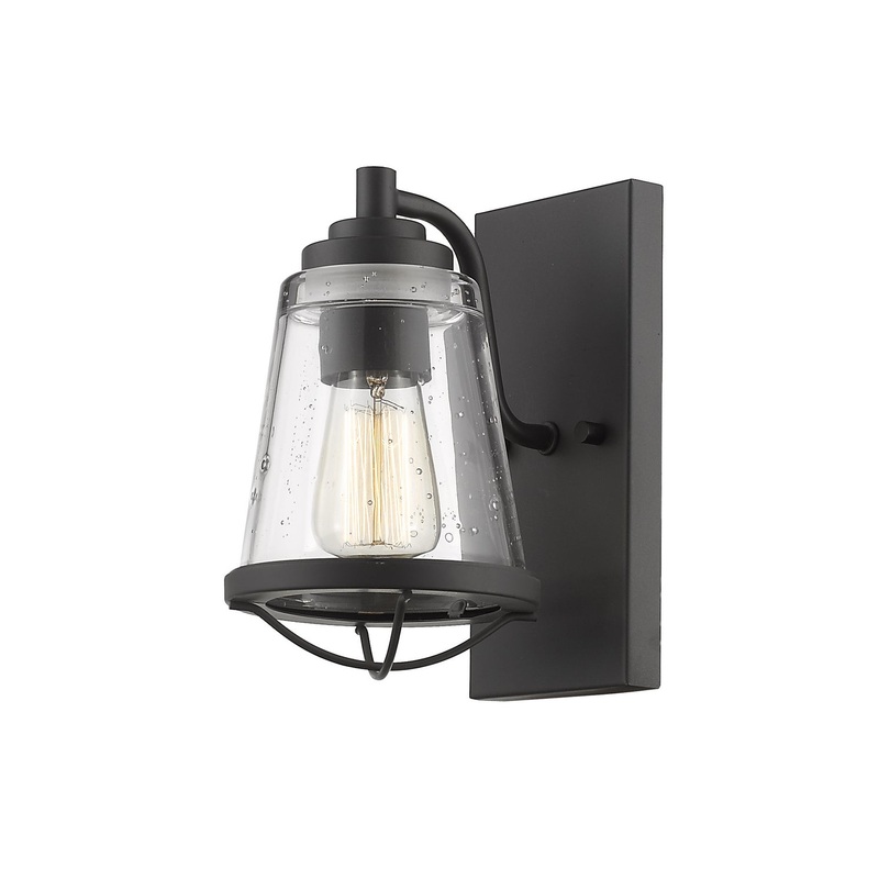 Z-Lite 444-1S-BRZ Mariner One Light Wall Sconce, Bronze